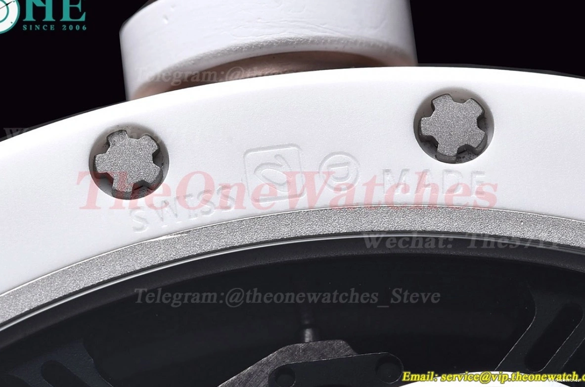 Strap Real YSF RM52-01 On Rubber White Cer RU Tourbillon 0217